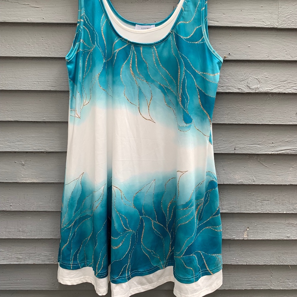 *NEW* Woman's Sleeveless A-Frame Sundress by Yitemei.  Size XL.